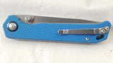 Kizer Cutlery Begleiter Linerlock Folding Satin VG-10 Blade Blue G10 Knife V4458A3