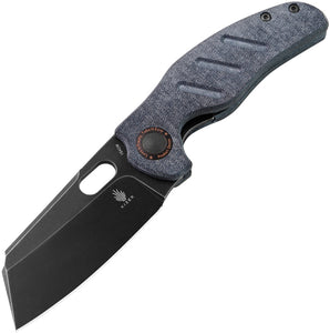 Kizer Cutlery C01C Sheepdog Linerlock Blue Denim Micarta Folding 154CM Pocket Knife V4488C5