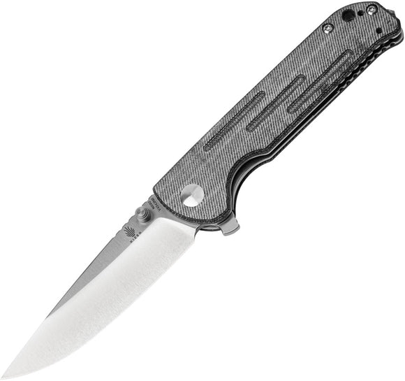 Kizer Cutlery Justice Linerlock Black Demin Micarta Folding N690 Pocket Knife V4543N6