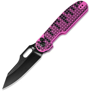 Kizer Cutlery Cormorant Button Lock Black & Pink G10 Folding Nitro-V Pocket Knife V4562A2