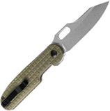 Kizer Cutlery Cormorant Button Lock Green G10 Folding 154CM Pocket Knife V4562C1