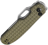 Kizer Cutlery Cormorant Button Lock Green G10 Folding 154CM Pocket Knife V4562C1