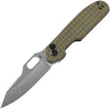 Kizer Cutlery Cormorant Button Lock Green G10 Folding 154CM Pocket Knife V4562C1