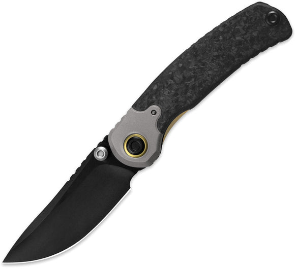 Kizer Cutlery Pioneer Linerlock Titanium & Carbon Fiber Folding 20CV Drop Pt Knife FK03A4