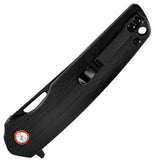 Klaken Knives Drift Linerlock Blackout G10 Folding D2 Steel Pocket Knife NJ145BLK1