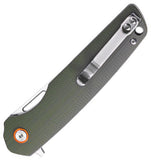 Klaken Knives Drift Linerlock Green G10 Folding D2 Steel Pocket Knife NJ145CST