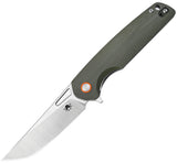 Klaken Knives Drift Linerlock Green G10 Folding D2 Steel Pocket Knife NJ145CST