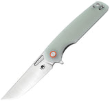 Klaken Knives Drift Linerlock Jade G10 Folding D2 Steel Pocket Knife NJ145JD