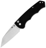 Klaken Knives Frontline Button LoCK Black G10 Folding D2 Steel Pocket Knife NJ314BK