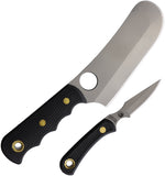 Knives Of Alaska Brown Bear & Cub Combo Black SureGrip D2 Steel Fixed Blade Knife 2pc Set 00003FG