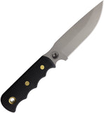 Knives Of Alaska Bush Camp Black SureGrip D2 Steel Fixed Blade Knife w/ Sheath 00014FG