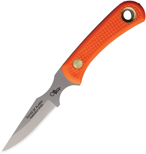Knives Of Alaska Cub Bear Orange SureGrip MagnaCut Fixed Blade Knife w/ Sheath 00025FG