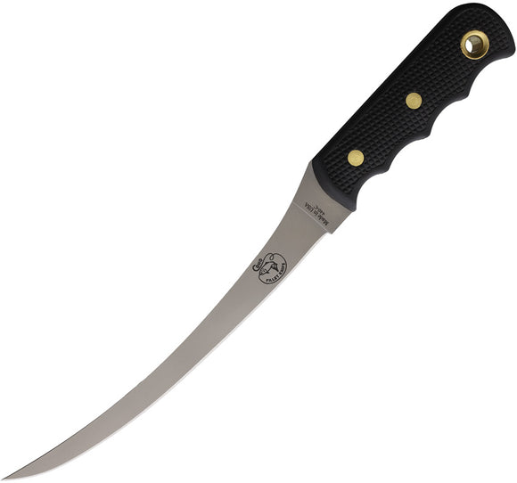 Knives Of Alaska Coho Fillet Black SureGrip 440C Stainless Fixed Blade Knife 00086FG