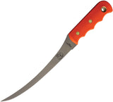 Knives Of Alaska Coho Fillet Orange SureGrip 440C Stainless Fixed Blade Knife w/ Sheath 00087FG