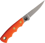 Knives Of Alaska Jaeger Orange SureGrip D2 Steel Fixed Blade Knife w/ Sheath 00114FG