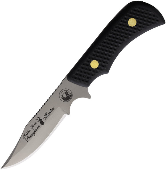 Knives Of Alaska Trekker Pronghorn Black SureGrip D2 Steel Fixed Blade Knife 00160FG