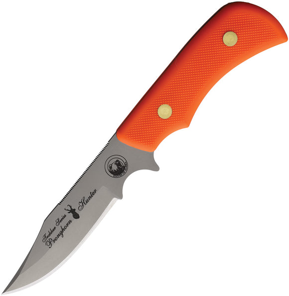 Knives Of Alaska Trekker Pronghorn Orange SureGrip D2 Steel Fixed Blade Knife 00176FG