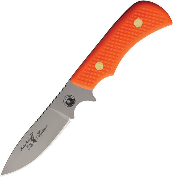 Knives Of Alaska Trekker Elk Hunter Orange SureGrip D2 Steel Fixed Blade Knife 00177FG