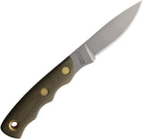 Knives Of Alaska Alpha Wolfe OD Green G10 D2 Steel Fixed Blade Knife w/ Sheath 00330FG