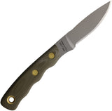 Knives Of Alaska Alpha Wolfe OD Green G10 S30V Steel Fixed Blade Knife w/ Sheath 00349FG
