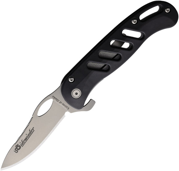 Knives Of Alaska Sidewinder Linerlock Black SureGrip Folding S30V Pocket Knife 00690FG