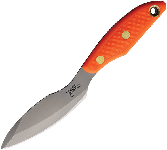 Knives Of Alaska Yukon 2 Orange SureGrip Stainless Fixed Blade Knife w/ Sheath 00823FG