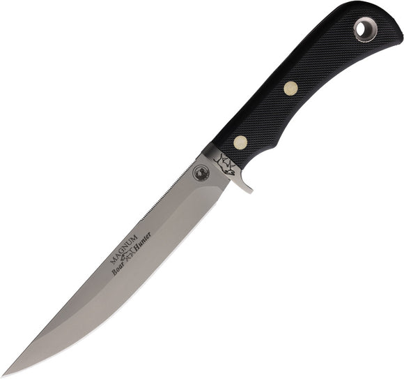 Knives Of Alaska Magnum Boar Hunter Black SureGrip D2 Fixed Blade Knife 00824FG