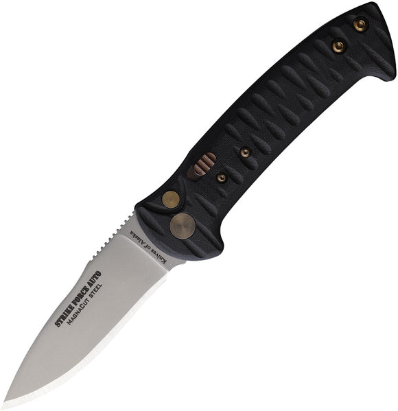 Knives Of Alaska Automatic Strike Force Knife Black G10 MagnaCut Blade 00914FG