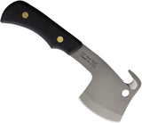 Knives Of Alaska Bobcat Mini Black SureGrip D2 Steel Hatchet w/ Leather Belt Sheath 00960FG