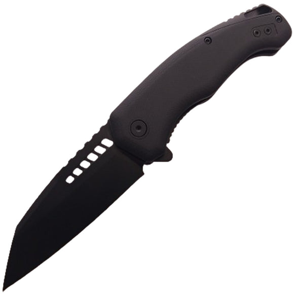 KOI Knives Raven Linerlock Black G10 Folding 14C28N Sandvik Pocket Knife 015