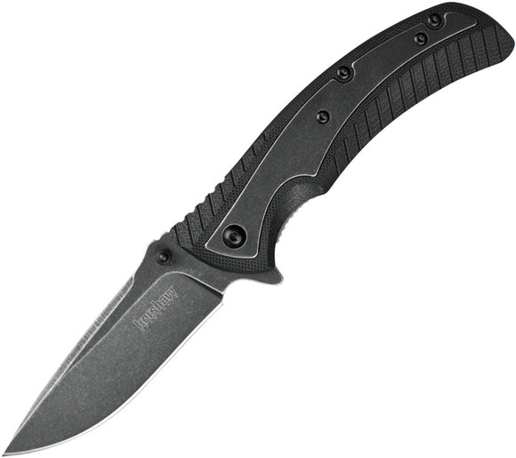 Kershaw Scrip Linerlock A/O Black GFN Folding 8Cr13MoV Pocket Knife 1312BWX