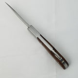 Kershaw Baseman Pocket Knife Lockback Brown Wood Folding Stainless Blade 1381