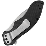 Kershaw Clash Linerlock A/O Black GFN Folding 8Cr13MoV Serrated Pocket Knife 1605STX