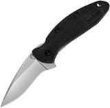 Kershaw Scallion Linerlock A/O Black GRN Folding 420HC Pocket Knife 1620ACAX