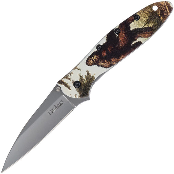 Kershaw Leek Linerlock A/O Big Foot Aluminum Folding 14C28N Pocket Knife 1660BF