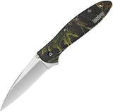 Kershaw 7" Leek Camo A/O Drop Pt Stainless Blade Folding Knife EDC 1660CAMO