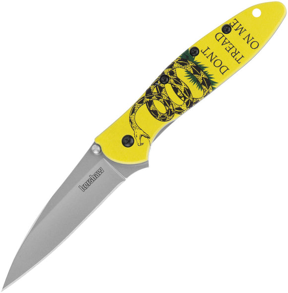 Kershaw Leek Linerlock A/O Dont Tread On Me Aluminum Folding 14C28N Knife 1660GADS