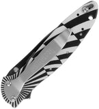 Kershaw Leek Linerlock A/O Swirl Aluminum Folding 14C28N Pocket Knife 1660SWIRL