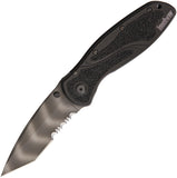 Kershaw Blur Tiger Striped Tanto Serrated Combo Edge - 1670ttsst