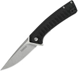 Kershaw Entropy Linerlock A/O Blade Black Nylon Handle Folding Knife EDC 1885
