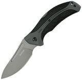 Kershaw Lockback Folding Blade Lonerock Hunting Series Black Handle Knife 1898