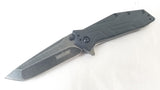 Kershaw Brawler Assist Open Flipper Tanto Folding Pocket Knife Blackwash - 1990bw