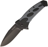 Kershaw Identity Framelock A/O Blade Gray & Black Handle Folding Knife EDC 1995