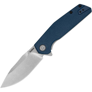 Kershaw Lucid Framelock A/O Blue GFN Folding 8Cr13MoV Pocket Knife 2036X