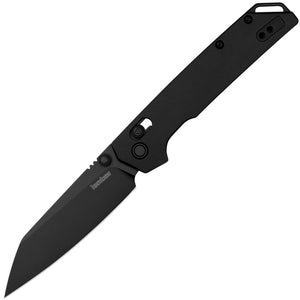 Kershaw Iridium DuraLock Black Aluminum Folding D2 Reverse Tanto Knife 2038RBLK