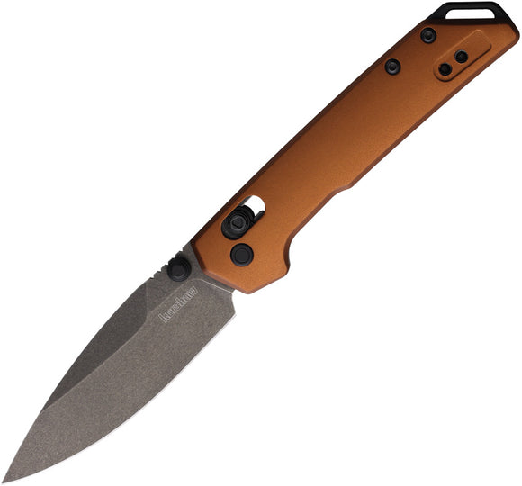 Kershaw Mini Iridium DuraLock Bronze Aluminum Folding D2 Steel Pocket Knife 2051BRZBW