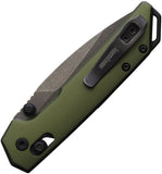 Kershaw Mini Iridium DuraLock OD Green Aluminum Folding D2 Steel Pocket Knife 2051OLBW