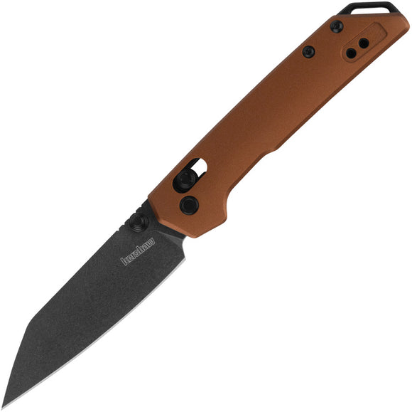 Kershaw Mini Iridium DuraLock Bronze Aluminum Folding D2 Steel Reverse Tanto Knife 2051RBRZBW