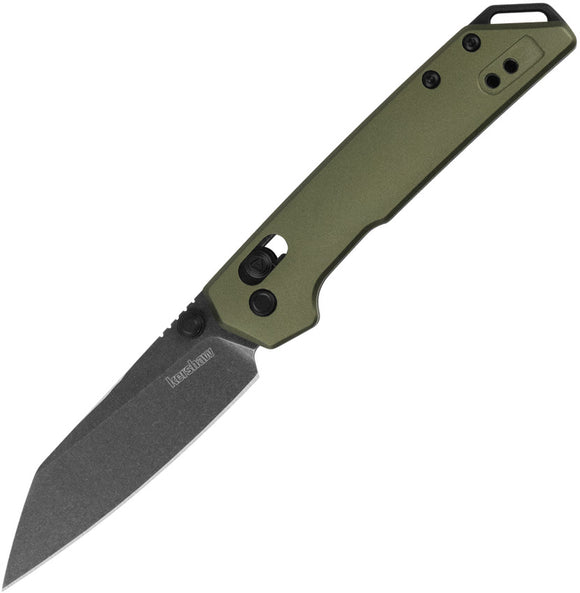 Kershaw Mini Iridium DuraLock Olive Green Aluminum Folding D2 Steel Pocket Knife 2051ROLBW