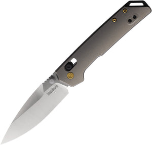 Kershaw Mini Iridium DuraLock Gray Titanium Folding S35VN Pocket Knife 2051TI